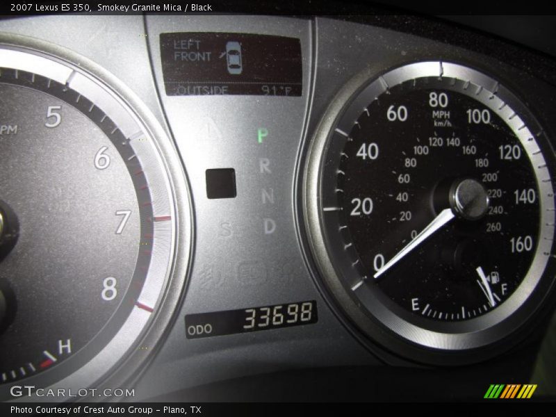 Smokey Granite Mica / Black 2007 Lexus ES 350