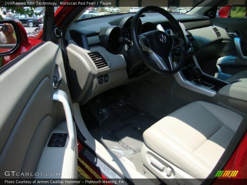 Moroccan Red Pearl / Taupe 2007 Acura RDX Technology