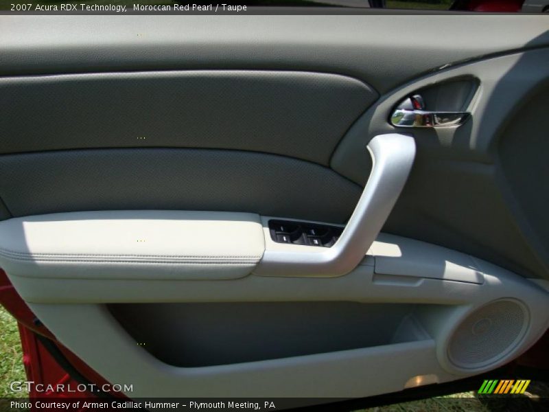 Moroccan Red Pearl / Taupe 2007 Acura RDX Technology