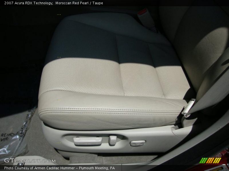 Moroccan Red Pearl / Taupe 2007 Acura RDX Technology