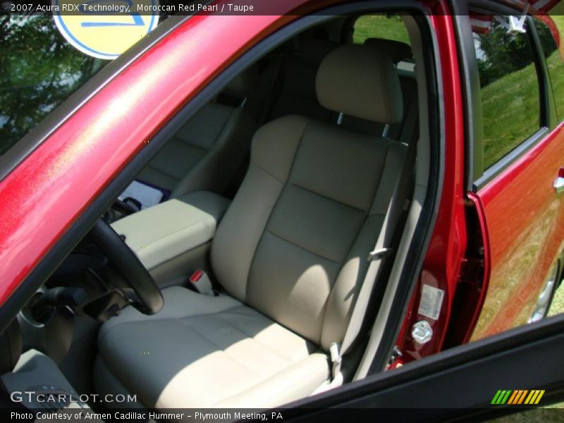 Moroccan Red Pearl / Taupe 2007 Acura RDX Technology
