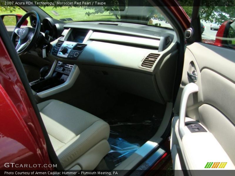 Moroccan Red Pearl / Taupe 2007 Acura RDX Technology