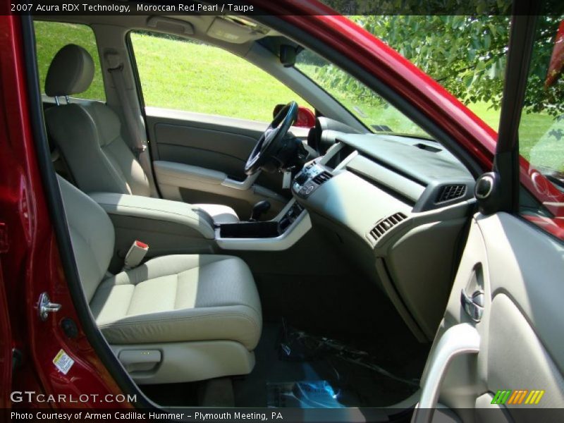 Moroccan Red Pearl / Taupe 2007 Acura RDX Technology