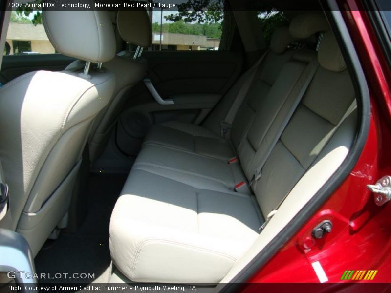Moroccan Red Pearl / Taupe 2007 Acura RDX Technology