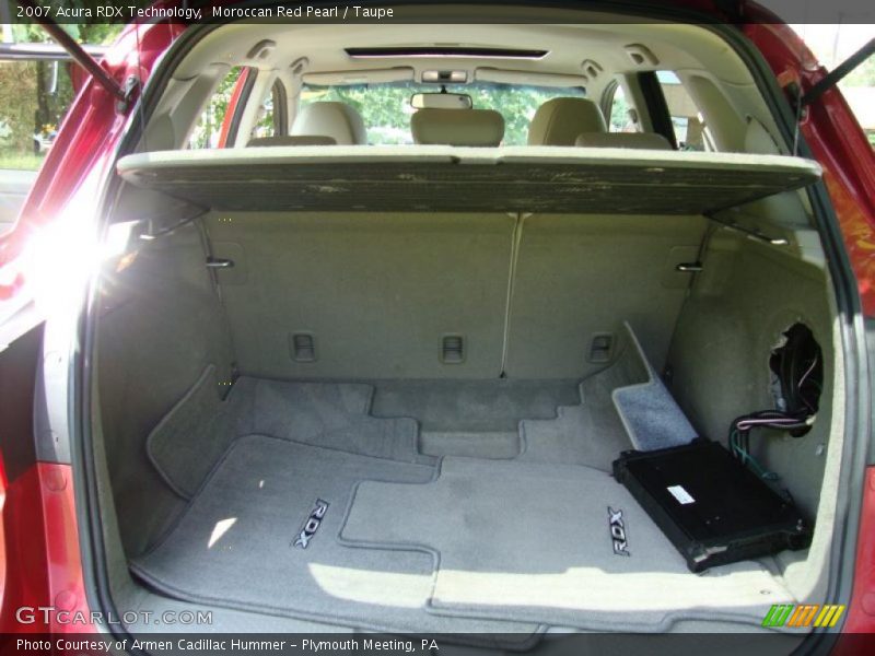 Moroccan Red Pearl / Taupe 2007 Acura RDX Technology