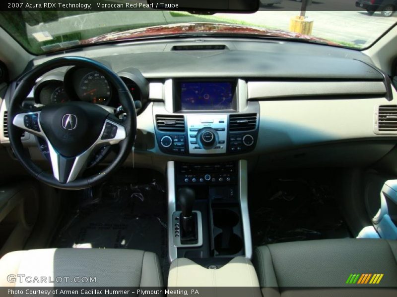 Moroccan Red Pearl / Taupe 2007 Acura RDX Technology