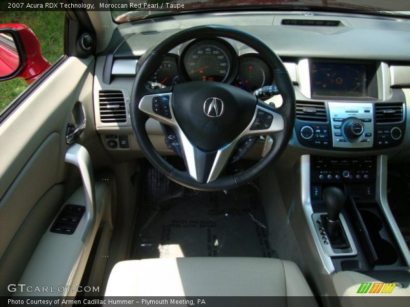 Moroccan Red Pearl / Taupe 2007 Acura RDX Technology
