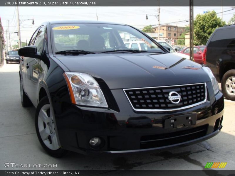 Super Black / Charcoal/Steel 2008 Nissan Sentra 2.0