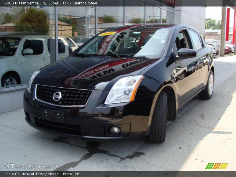 Super Black / Charcoal/Steel 2008 Nissan Sentra 2.0