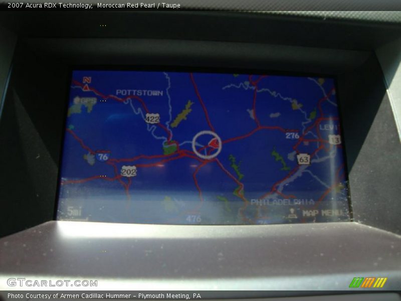 Moroccan Red Pearl / Taupe 2007 Acura RDX Technology