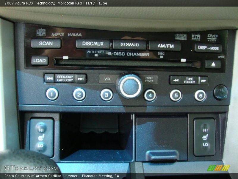 Moroccan Red Pearl / Taupe 2007 Acura RDX Technology