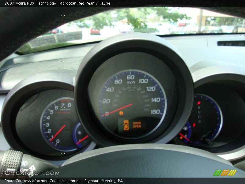 Moroccan Red Pearl / Taupe 2007 Acura RDX Technology