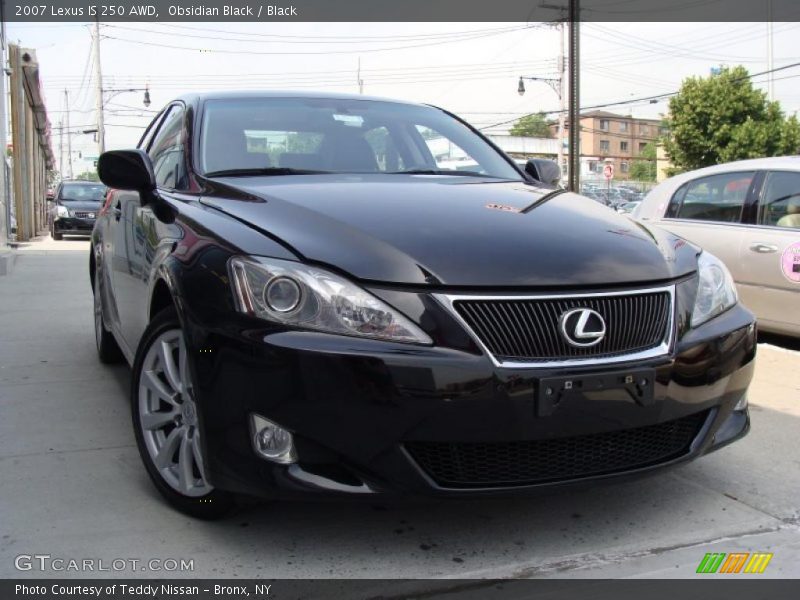 Obsidian Black / Black 2007 Lexus IS 250 AWD