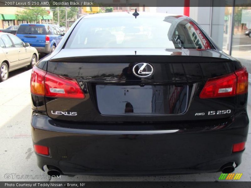 Obsidian Black / Black 2007 Lexus IS 250 AWD