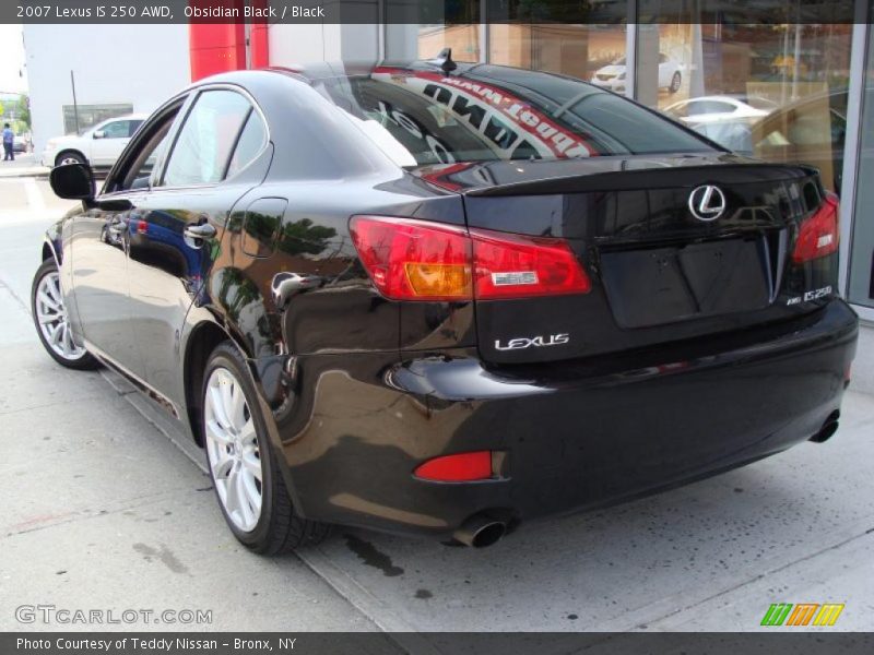 Obsidian Black / Black 2007 Lexus IS 250 AWD