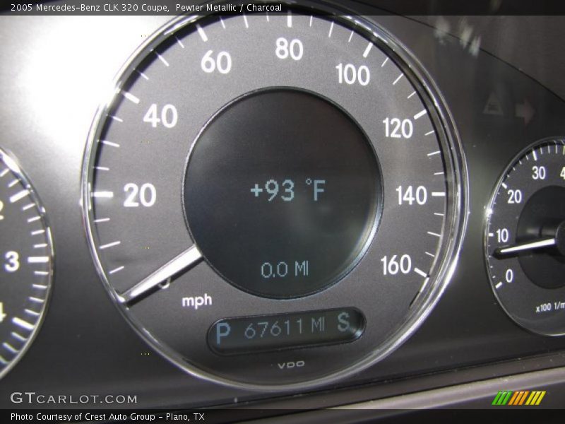 Pewter Metallic / Charcoal 2005 Mercedes-Benz CLK 320 Coupe