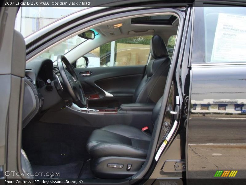 Obsidian Black / Black 2007 Lexus IS 250 AWD
