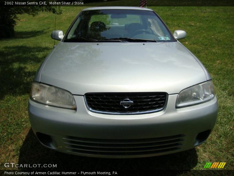 Molten Silver / Stone 2002 Nissan Sentra GXE