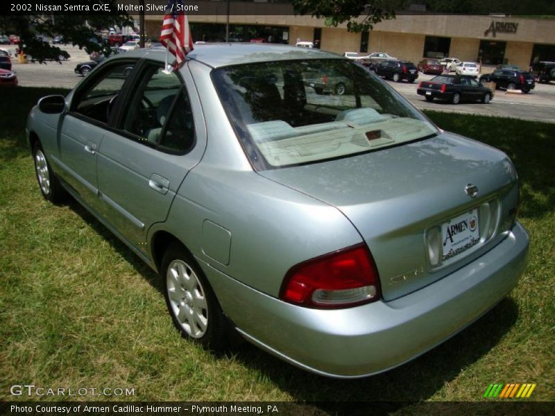 Molten Silver / Stone 2002 Nissan Sentra GXE