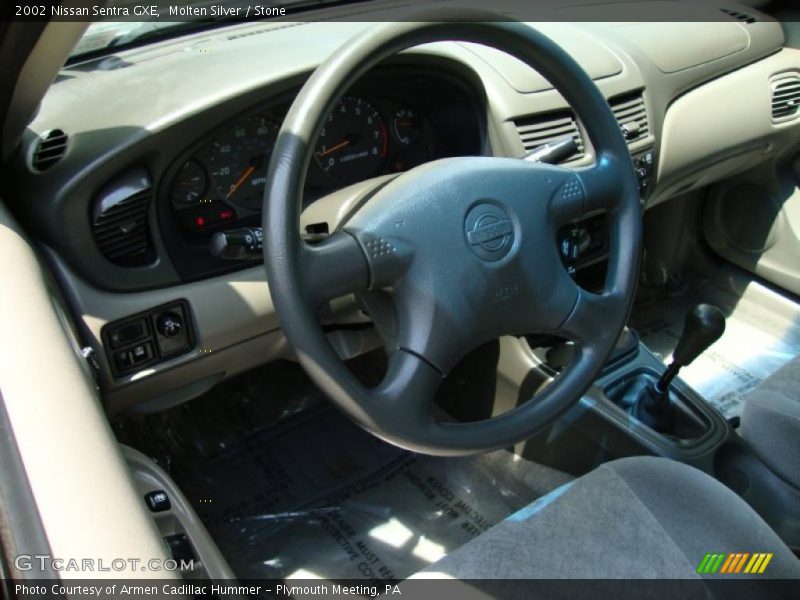 Molten Silver / Stone 2002 Nissan Sentra GXE