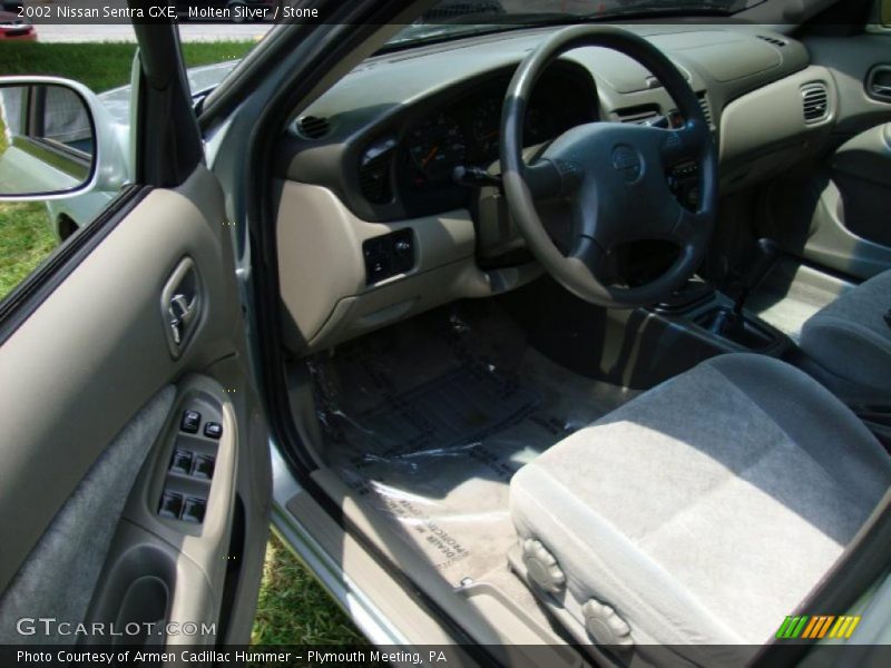 Molten Silver / Stone 2002 Nissan Sentra GXE