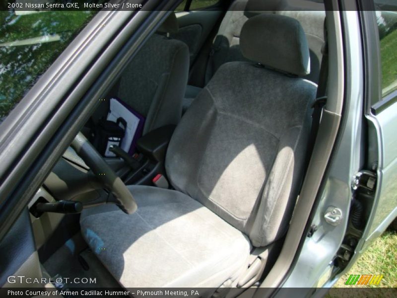 Molten Silver / Stone 2002 Nissan Sentra GXE
