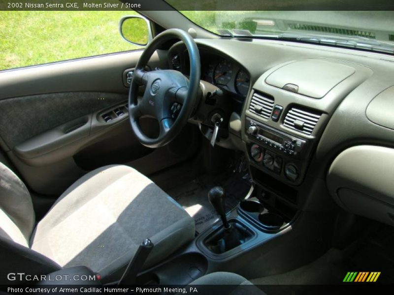Molten Silver / Stone 2002 Nissan Sentra GXE