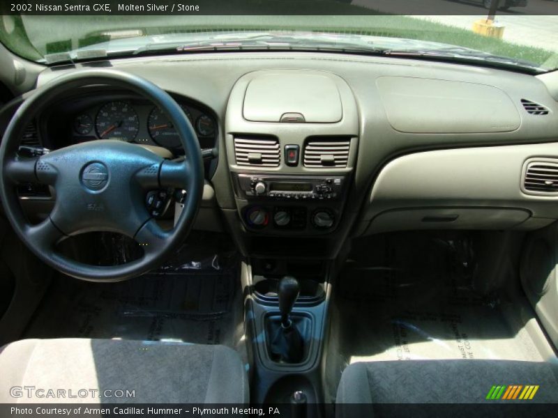 Molten Silver / Stone 2002 Nissan Sentra GXE