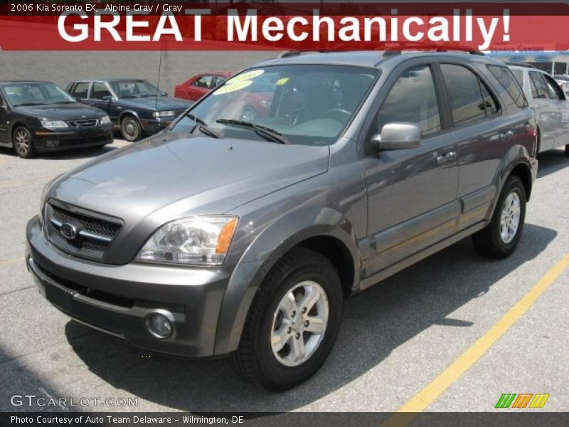 Alpine Gray / Gray 2006 Kia Sorento EX