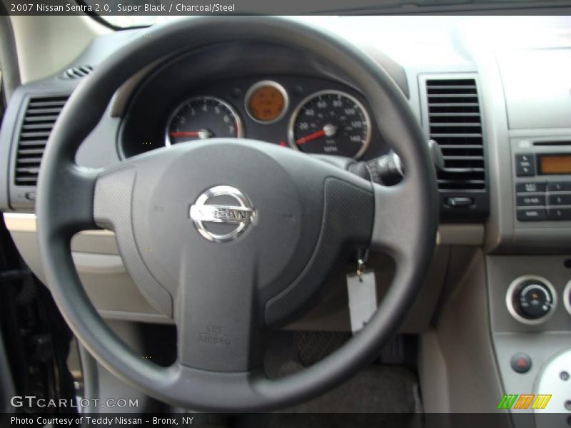 Super Black / Charcoal/Steel 2007 Nissan Sentra 2.0