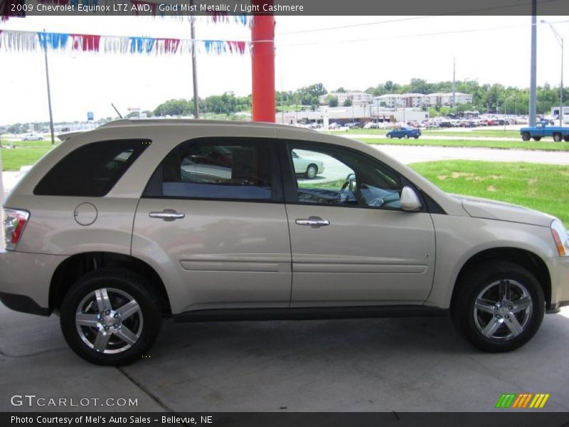 Gold Mist Metallic / Light Cashmere 2009 Chevrolet Equinox LTZ AWD