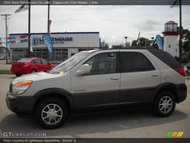 Cappuccino Frost Metallic / Gray 2003 Buick Rendezvous CXL AWD