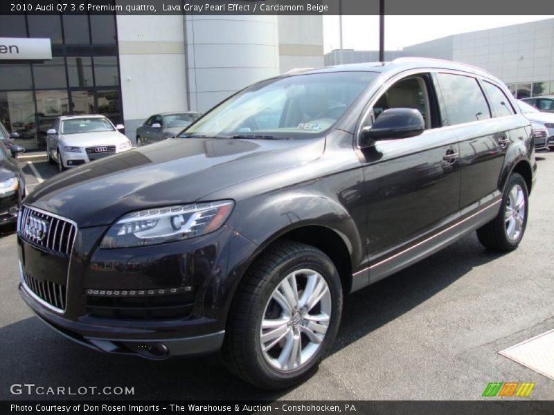 Lava Gray Pearl Effect / Cardamom Beige 2010 Audi Q7 3.6 Premium quattro