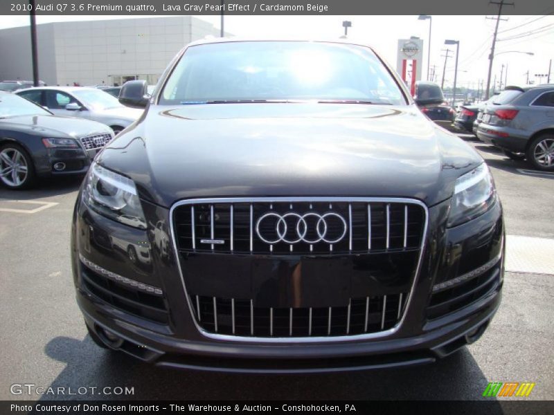 Lava Gray Pearl Effect / Cardamom Beige 2010 Audi Q7 3.6 Premium quattro