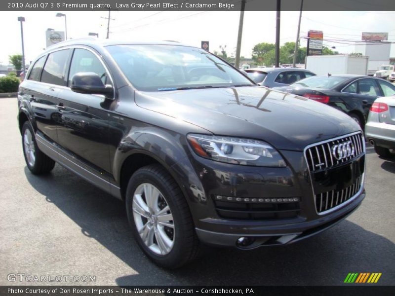 Lava Gray Pearl Effect / Cardamom Beige 2010 Audi Q7 3.6 Premium quattro
