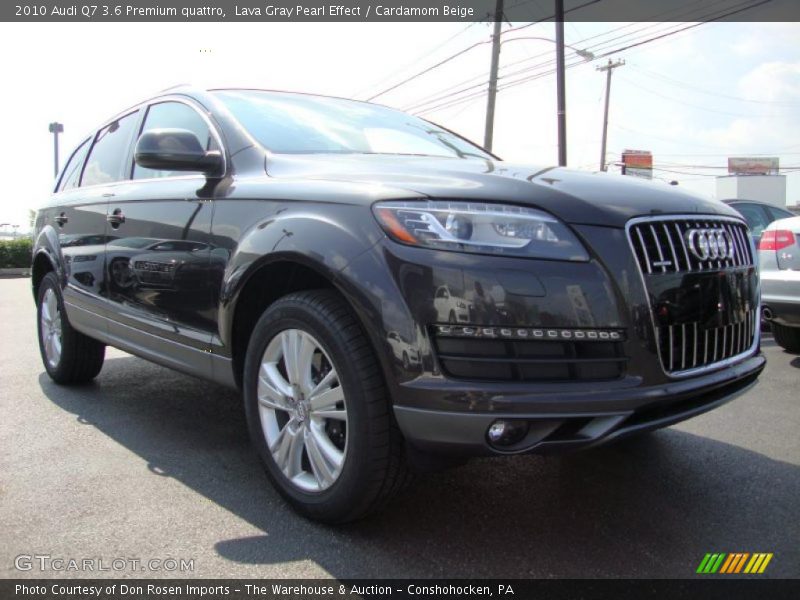 Lava Gray Pearl Effect / Cardamom Beige 2010 Audi Q7 3.6 Premium quattro