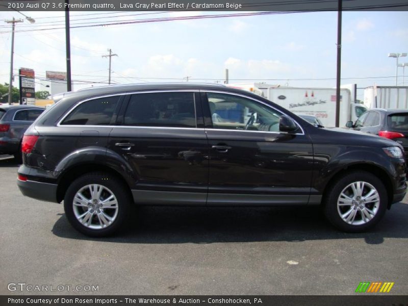 Lava Gray Pearl Effect / Cardamom Beige 2010 Audi Q7 3.6 Premium quattro