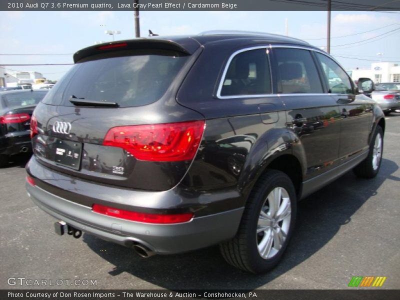 Lava Gray Pearl Effect / Cardamom Beige 2010 Audi Q7 3.6 Premium quattro