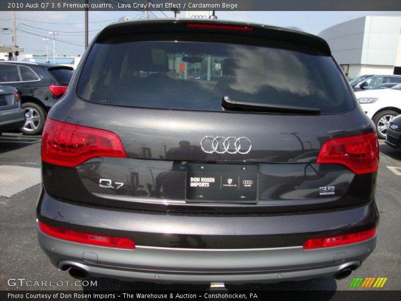 Lava Gray Pearl Effect / Cardamom Beige 2010 Audi Q7 3.6 Premium quattro