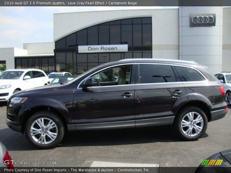 Lava Gray Pearl Effect / Cardamom Beige 2010 Audi Q7 3.6 Premium quattro