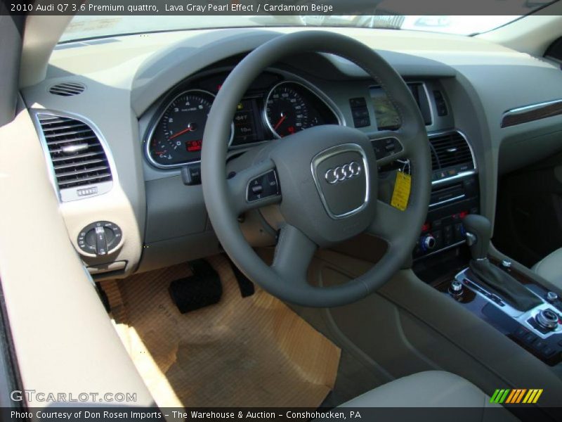 Lava Gray Pearl Effect / Cardamom Beige 2010 Audi Q7 3.6 Premium quattro