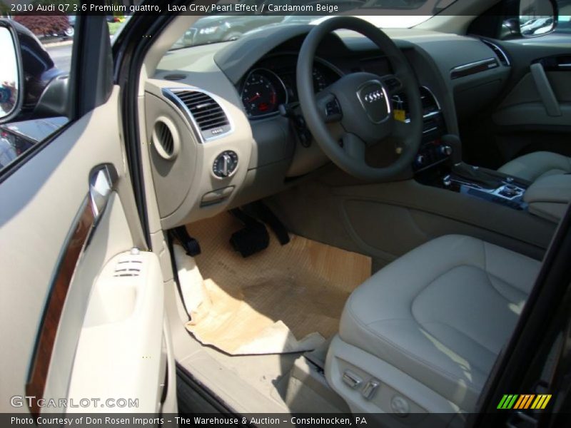 Lava Gray Pearl Effect / Cardamom Beige 2010 Audi Q7 3.6 Premium quattro