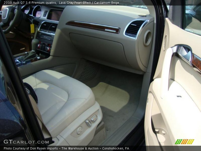 Lava Gray Pearl Effect / Cardamom Beige 2010 Audi Q7 3.6 Premium quattro