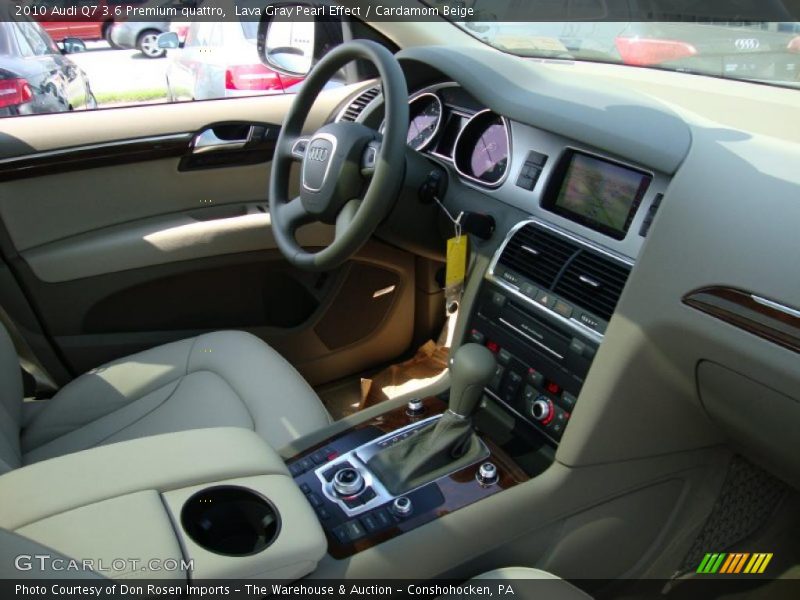 Lava Gray Pearl Effect / Cardamom Beige 2010 Audi Q7 3.6 Premium quattro