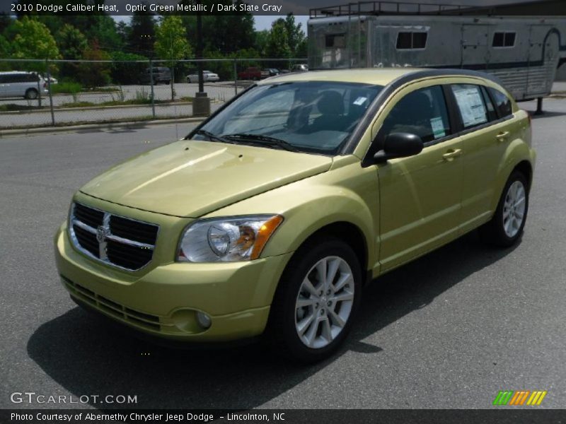 Optic Green Metallic / Dark Slate Gray 2010 Dodge Caliber Heat