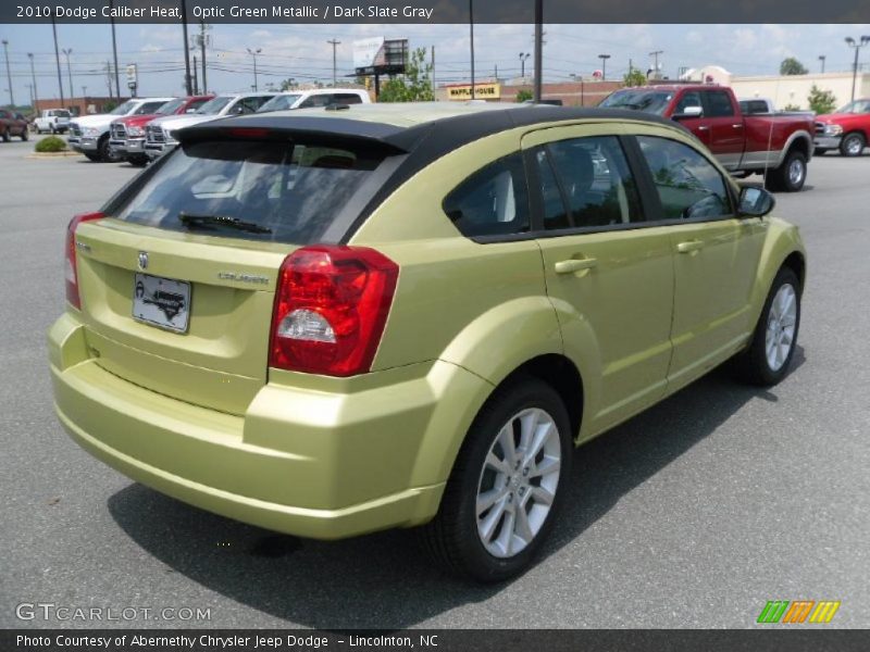 Optic Green Metallic / Dark Slate Gray 2010 Dodge Caliber Heat