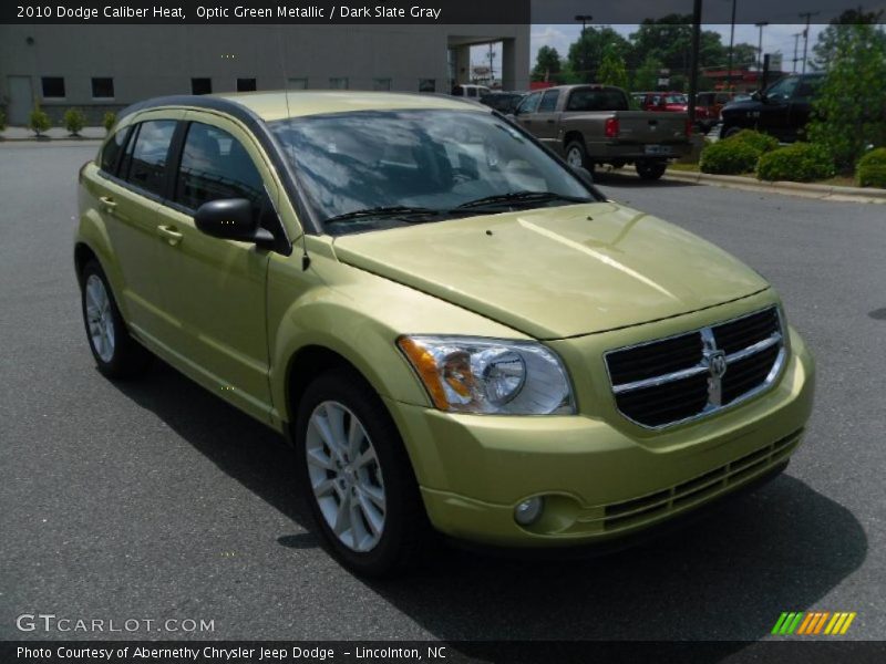 Optic Green Metallic / Dark Slate Gray 2010 Dodge Caliber Heat