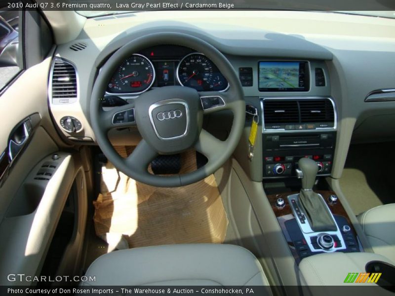 Lava Gray Pearl Effect / Cardamom Beige 2010 Audi Q7 3.6 Premium quattro