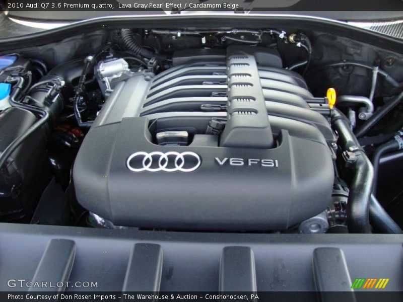 Lava Gray Pearl Effect / Cardamom Beige 2010 Audi Q7 3.6 Premium quattro