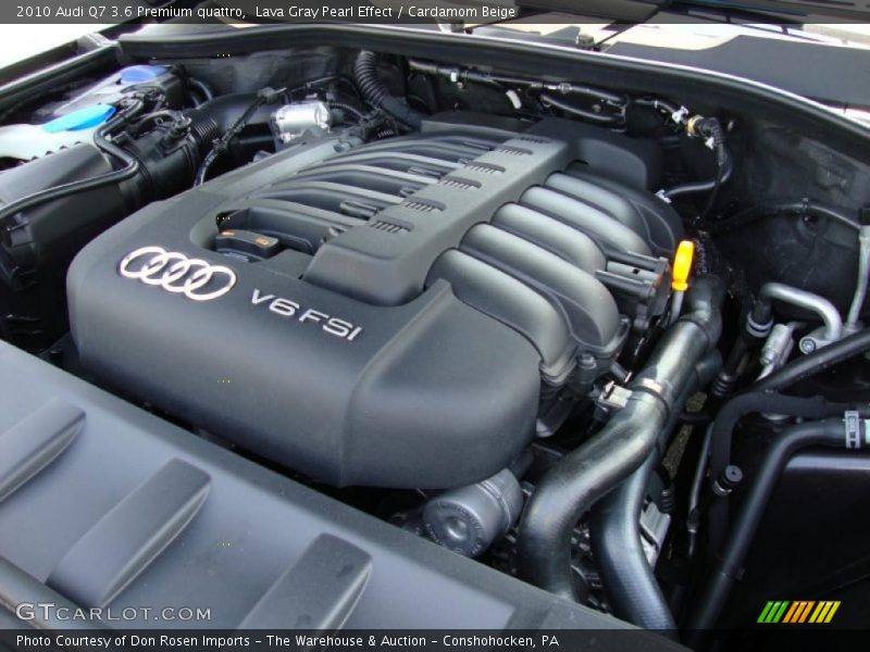Lava Gray Pearl Effect / Cardamom Beige 2010 Audi Q7 3.6 Premium quattro